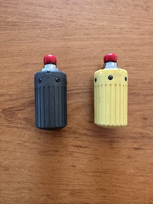 Closed Shearwater Transmitter MH8A (Grey and Yellow) ScubaBoard