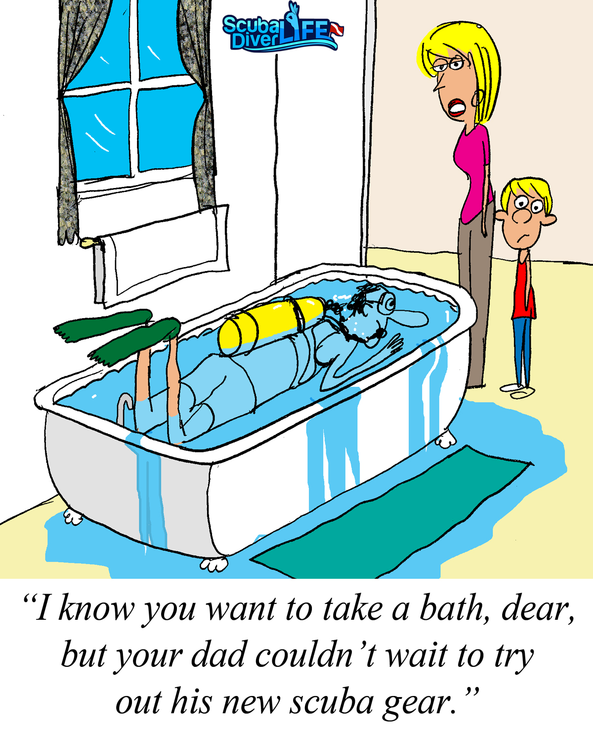 Scuba Cartoon Must Try Now! • Scuba Diver Life