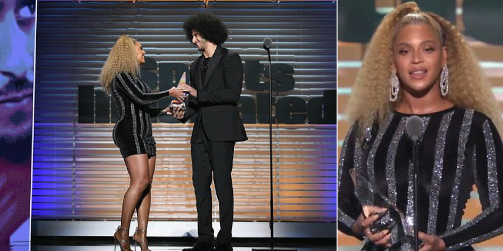 [VIDEO] Beyonce Makes Surprise Appearance To Present 'Humbled' Colin