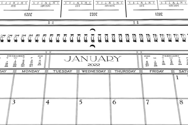 2023 spiral calendar 2023 Spiral Bound Calendar Quantity 6 ScullCraft Calendar