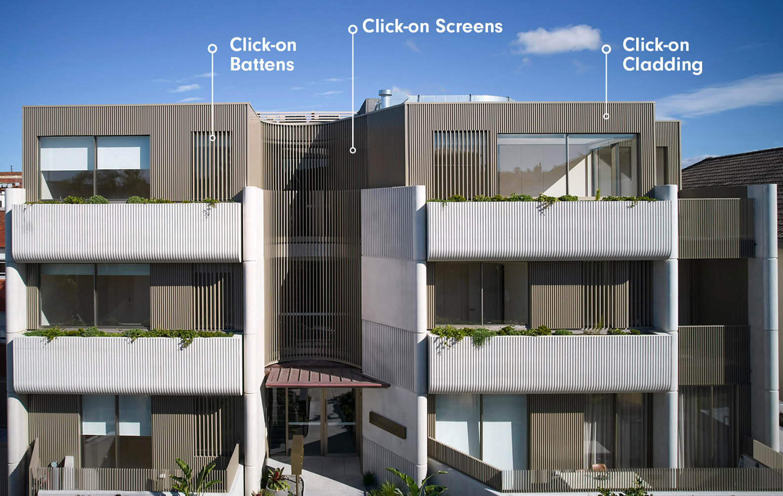 Clickon Systems Facade at Ramsgate Project Sculptform