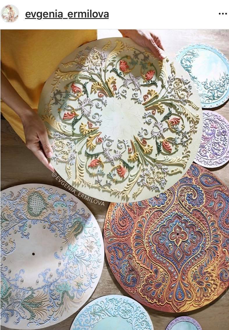 Decorative plaster for sculpture painting