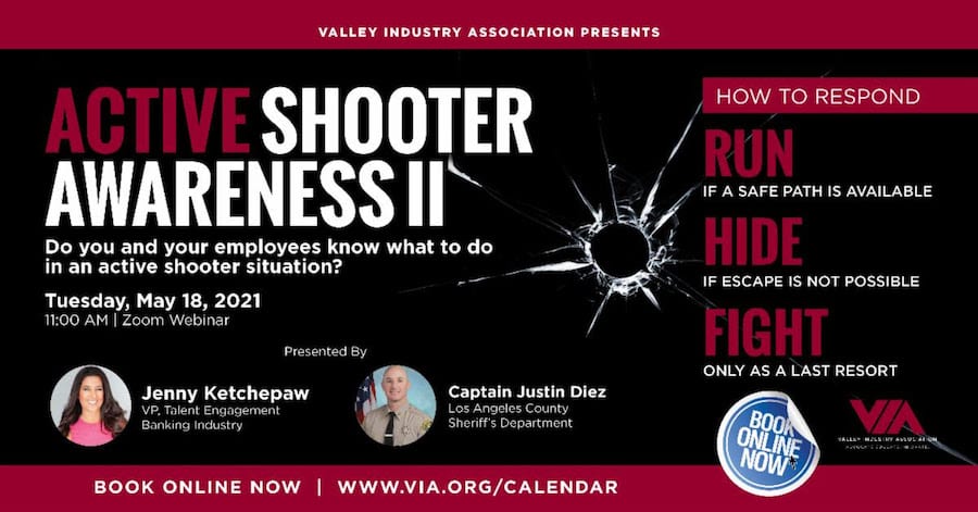 SCVNews.com | May 18: VIA Virtual Series to Present Active Shooter Awareness Training - Vimarsana News