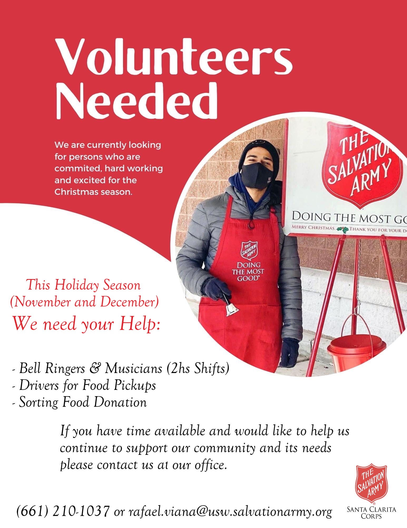 Salvation Army SCV Chapter In Need of Holiday Bell