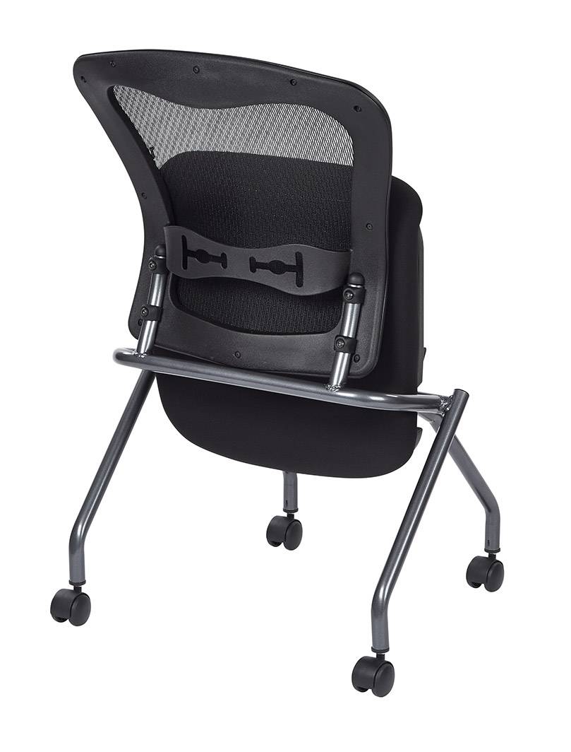 Deluxe Armless Folding Chair with ProGrid Back