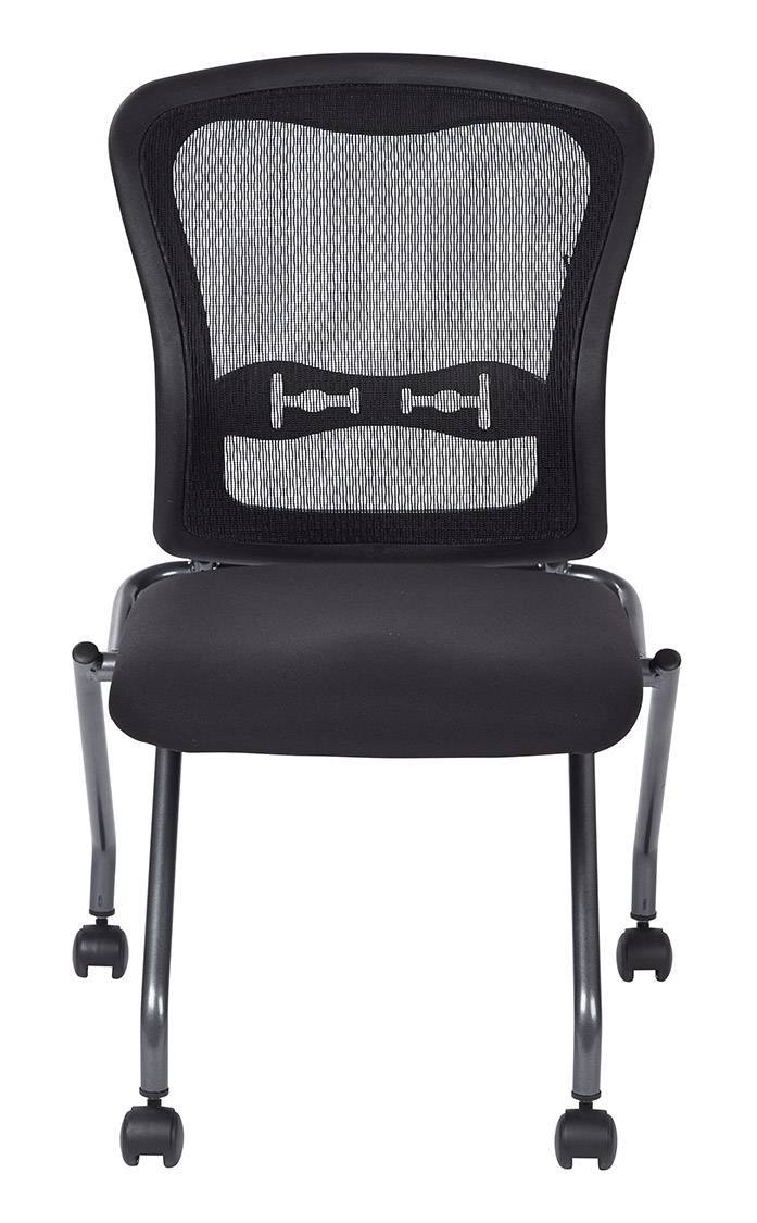 Deluxe Armless Folding Chair with ProGrid Back
