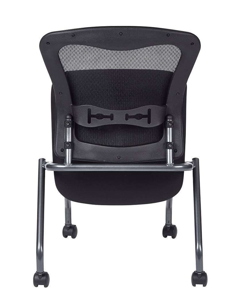 Deluxe Armless Folding Chair with ProGrid Back