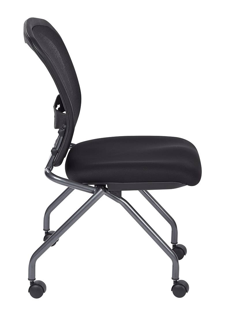 Deluxe Armless Folding Chair with ProGrid Back