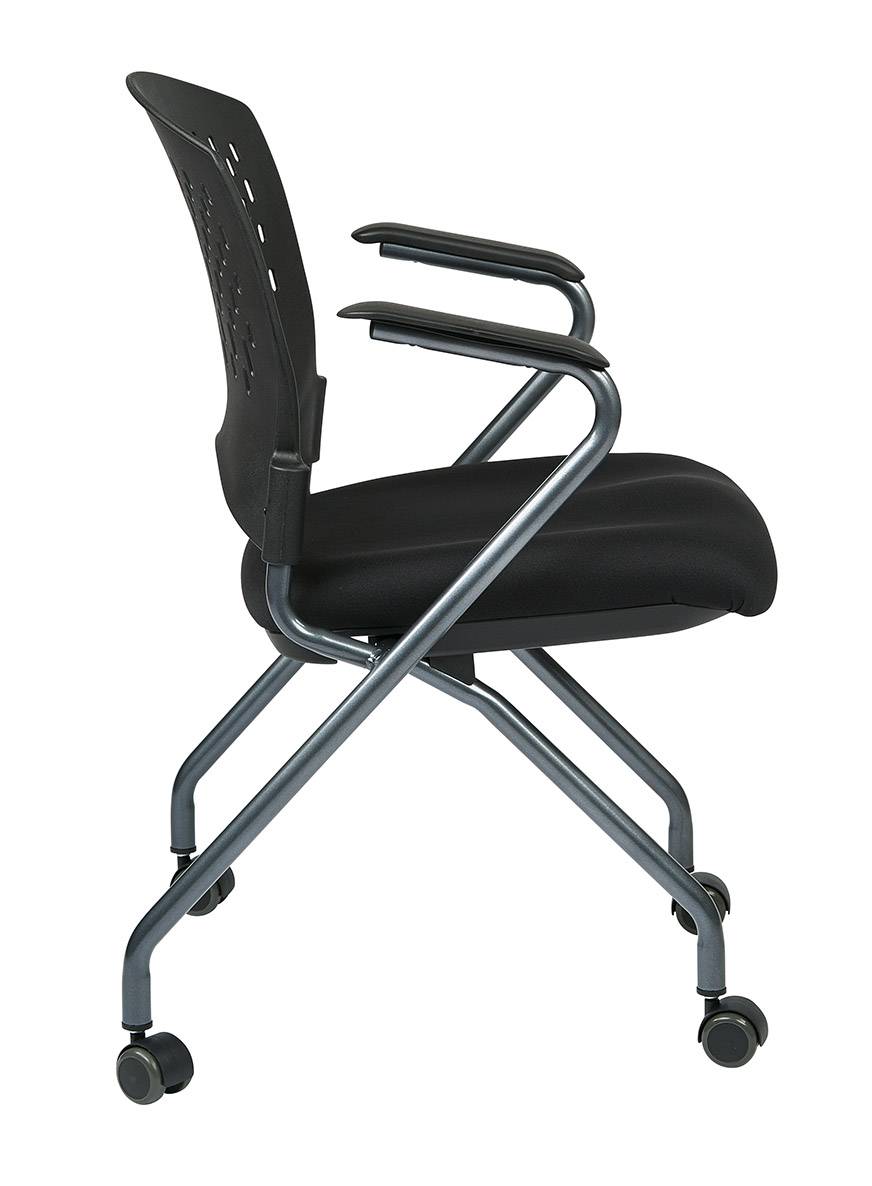Deluxe Folding Chair with ProGrid Back and Arms