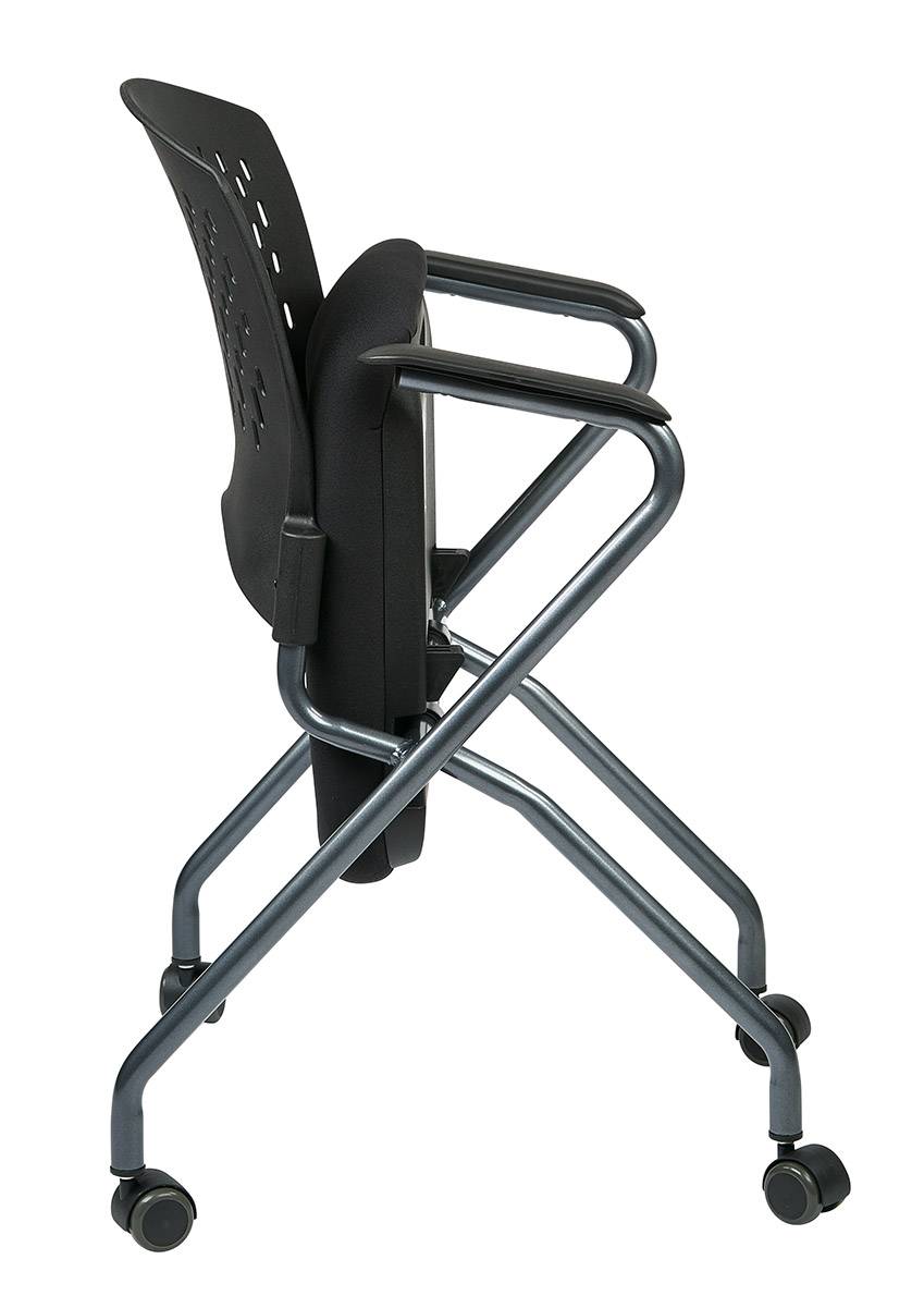 Deluxe Folding Chair with ProGrid Back and Arms