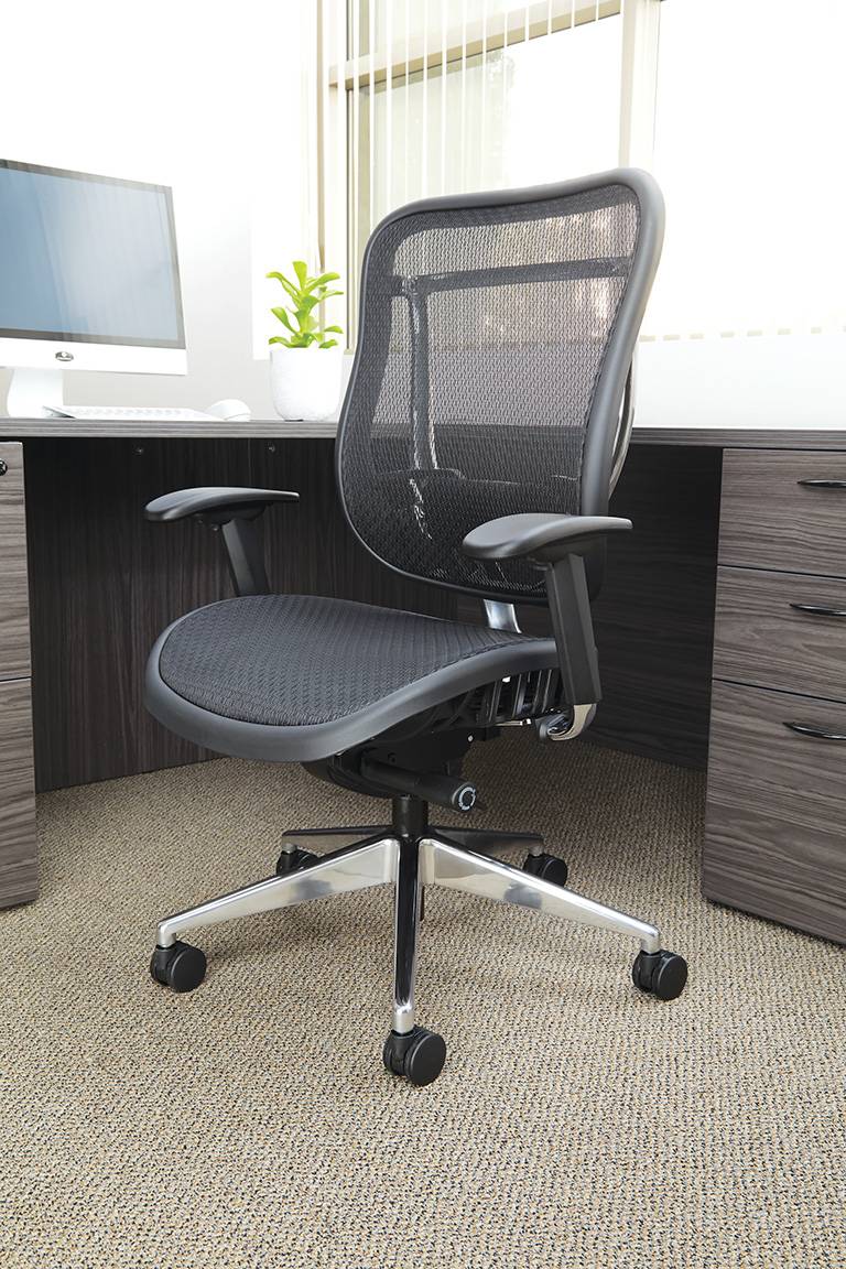 Executive High Back Chair with Breathable Mesh Back and Seat with