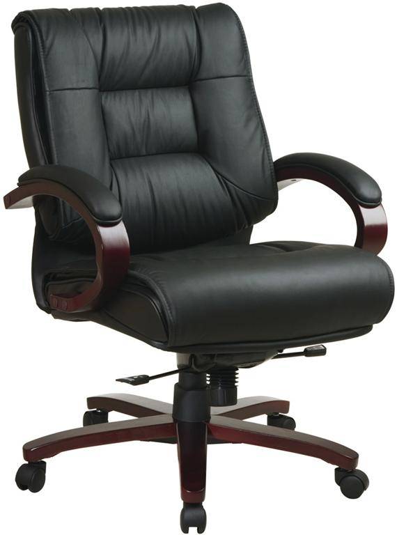 Mid Back Managers Office Chair in Mahogany Finish FREE SHIPPING!!!!