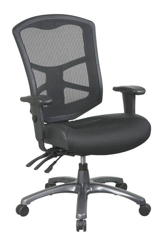 Leather Seat Mesh Back Multi Function Task Chair FREE SHIPPING!!!!