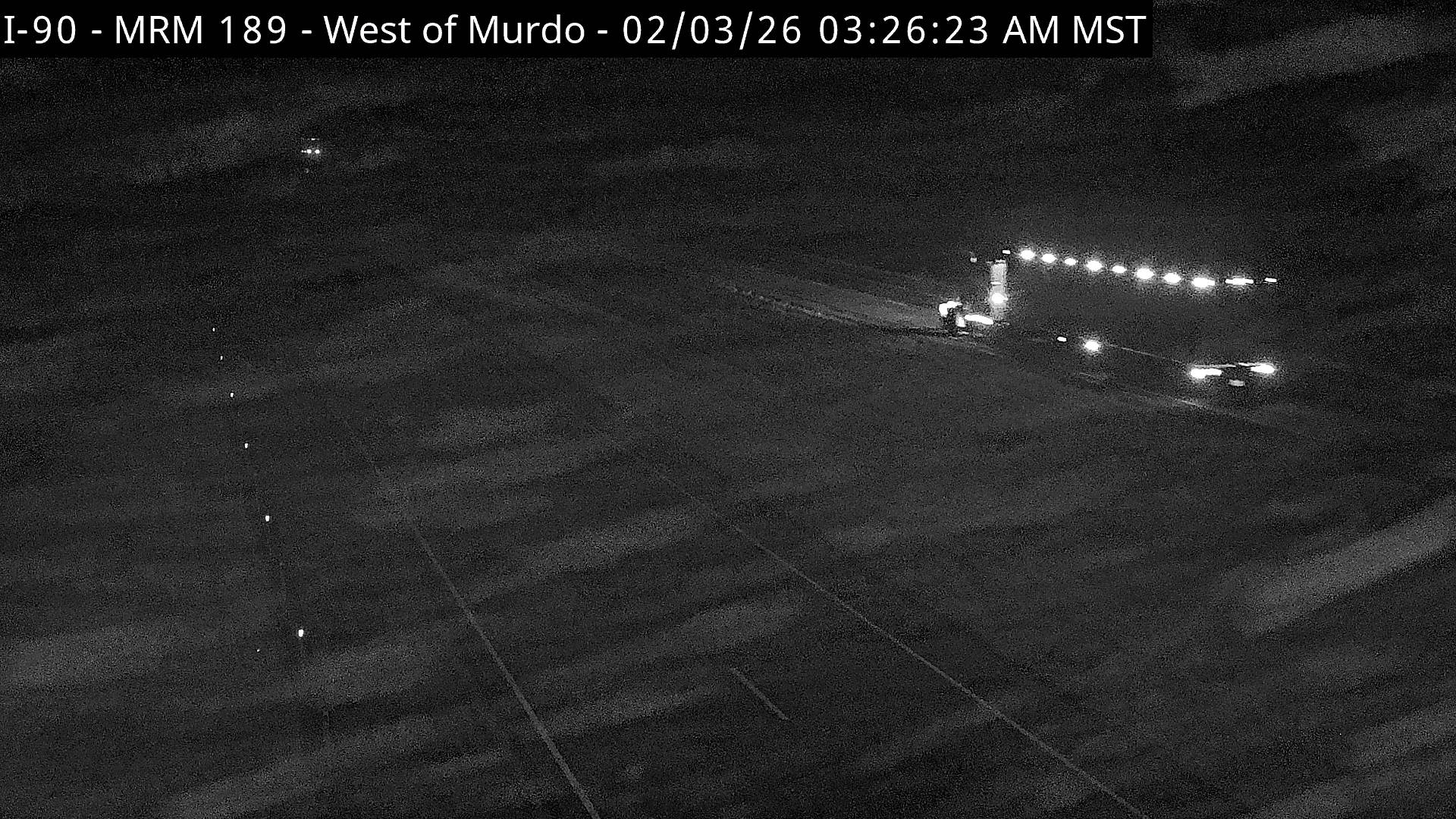 MurdoWest of town along I90 MP 189.5 Traffic Cam West
