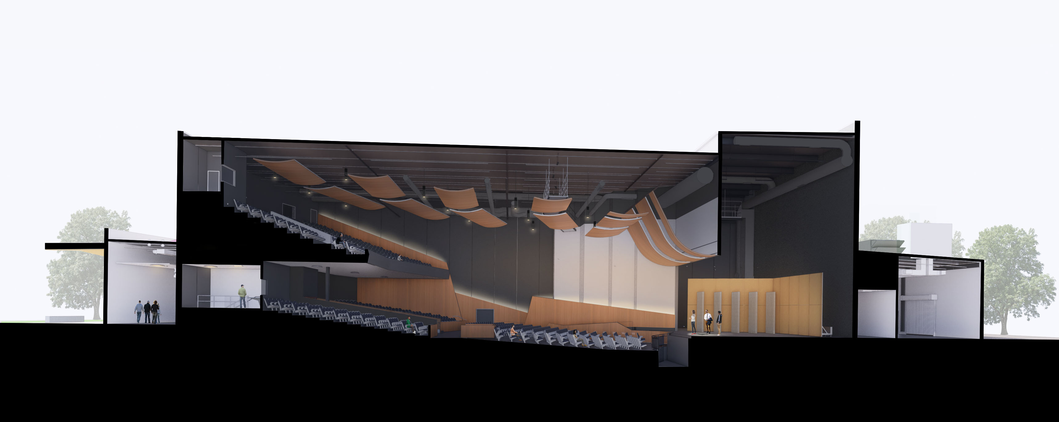 Neosho High School Performing Arts by Sapp Design, Library Architect