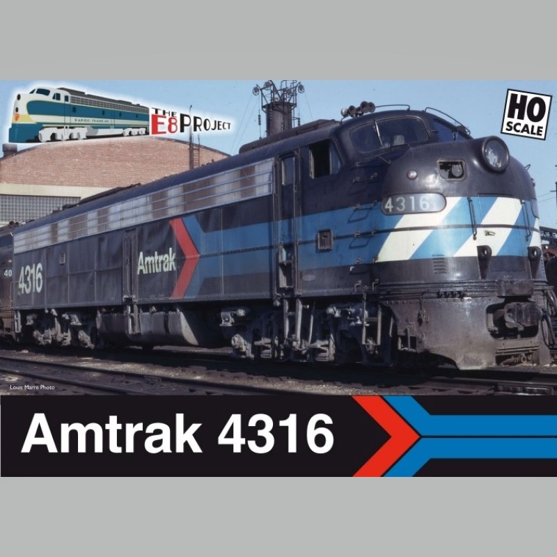 Amtrak 50th Anniversary E8 4316 Limited Edition Black 28599 SDSC