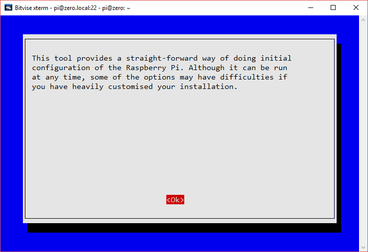 Raspberry Pi Initial Configuration Using RaspiConfig