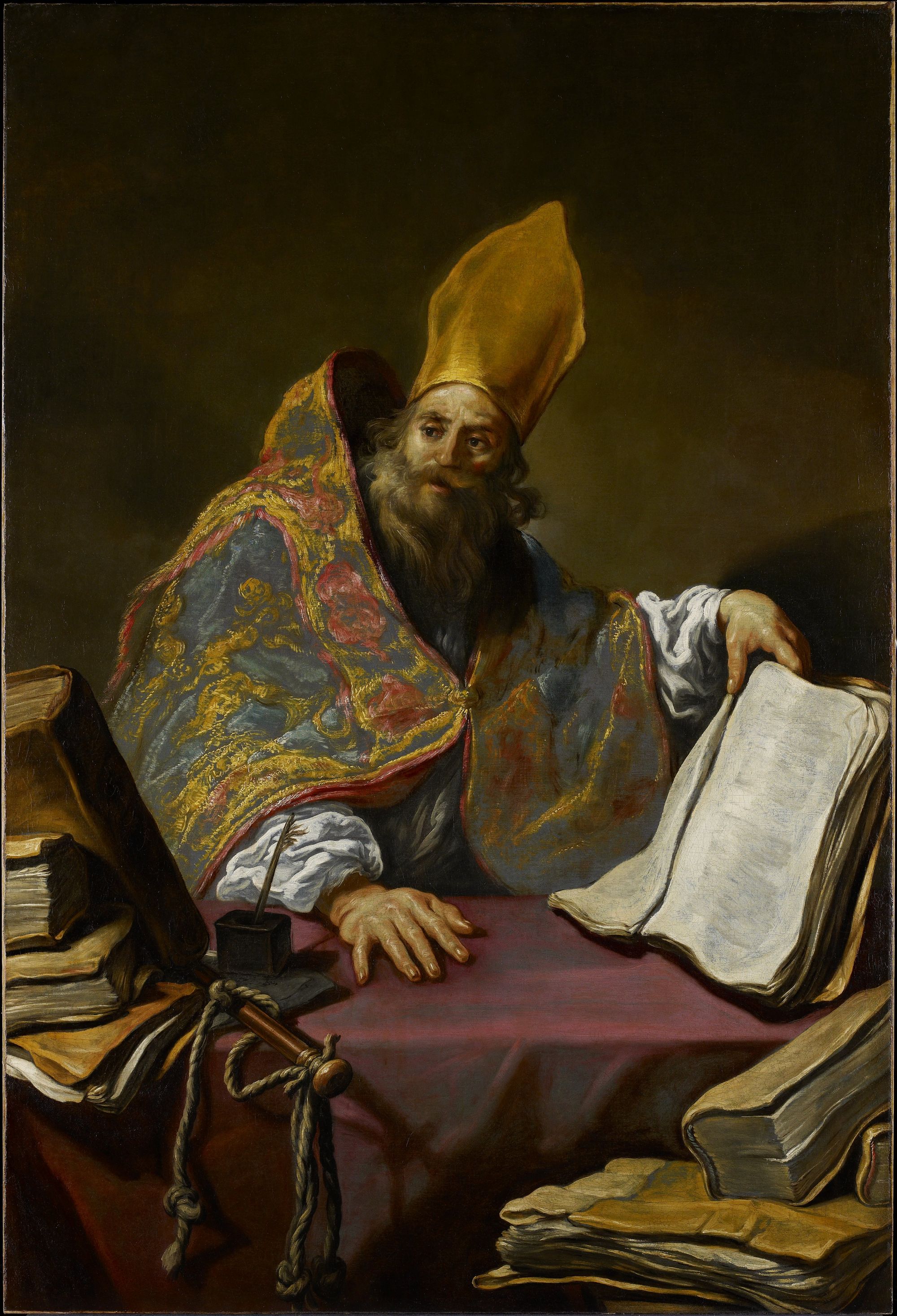 Saint Ambrose by Claude Vignon (16231625) Public Domain Catholic