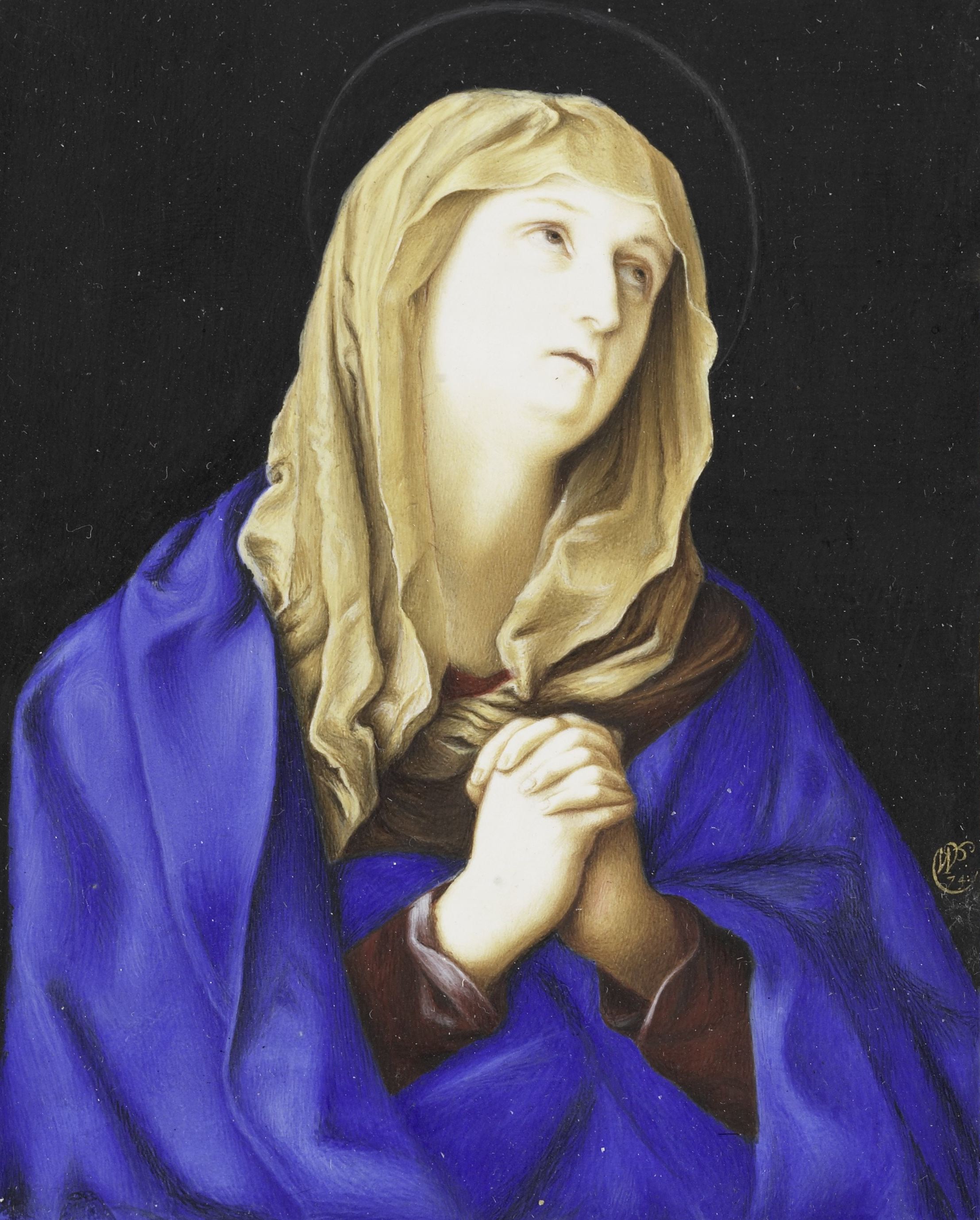 Madonna (1674) by Willem Paulet Public Domain Catholic Painting