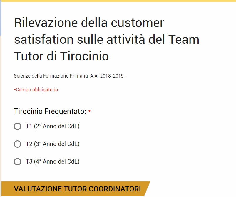 Questionario Di Gradimento Tutor | Tirocinio Cdl In Scienze Della Formazione Primaria 671_x_803_jpg