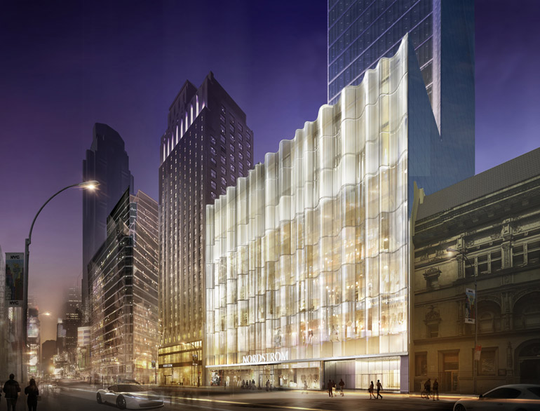 NYC’s First Nordstrom Will Feature an Elaborate Glass Façade by JCDA