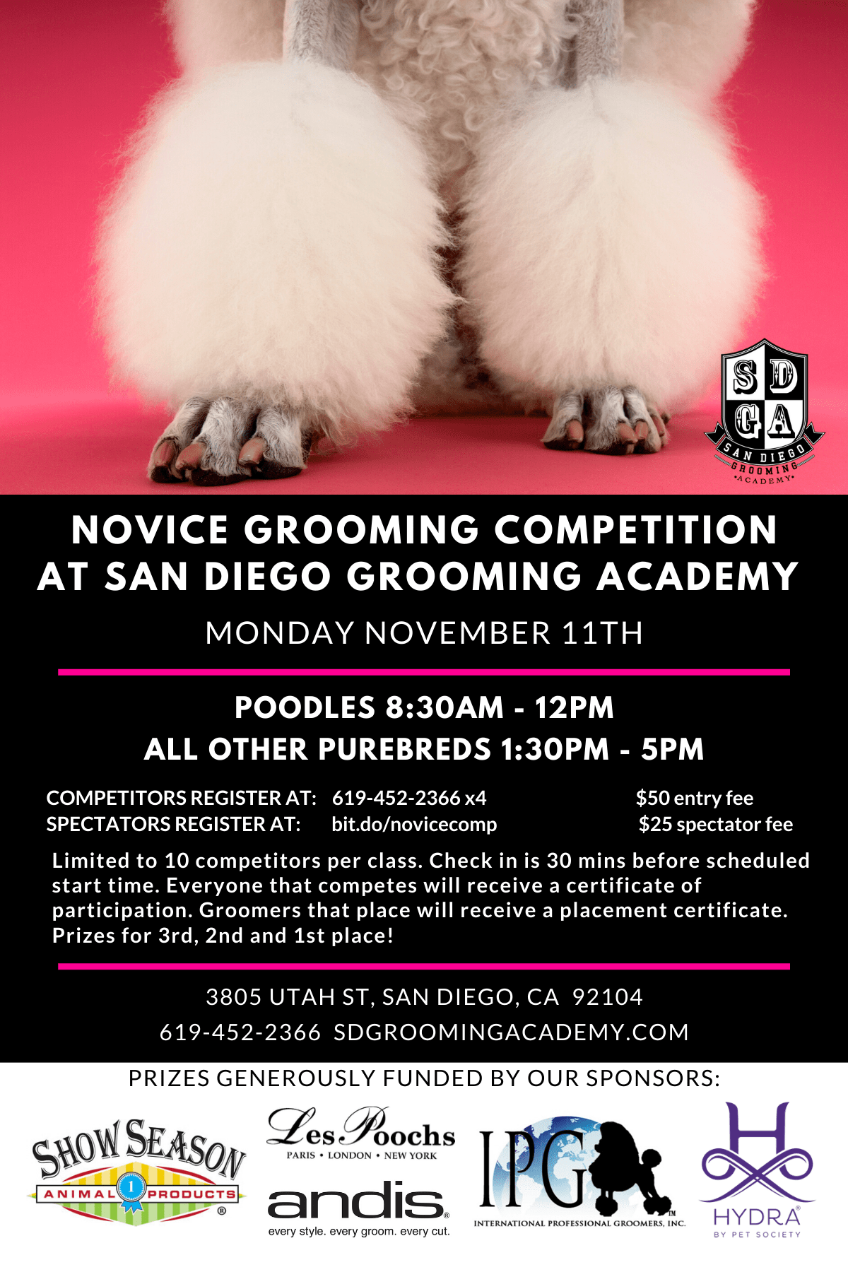 Novice Grooming Competition San Diego Grooming Academy