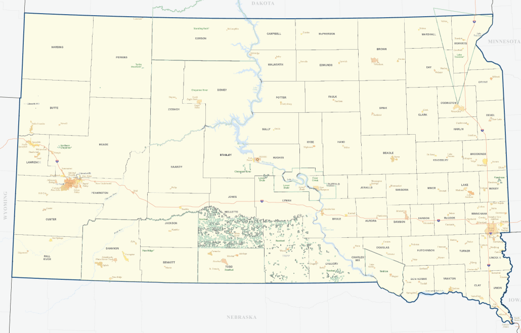 colorstatemap South Dakota Home Builders Association
