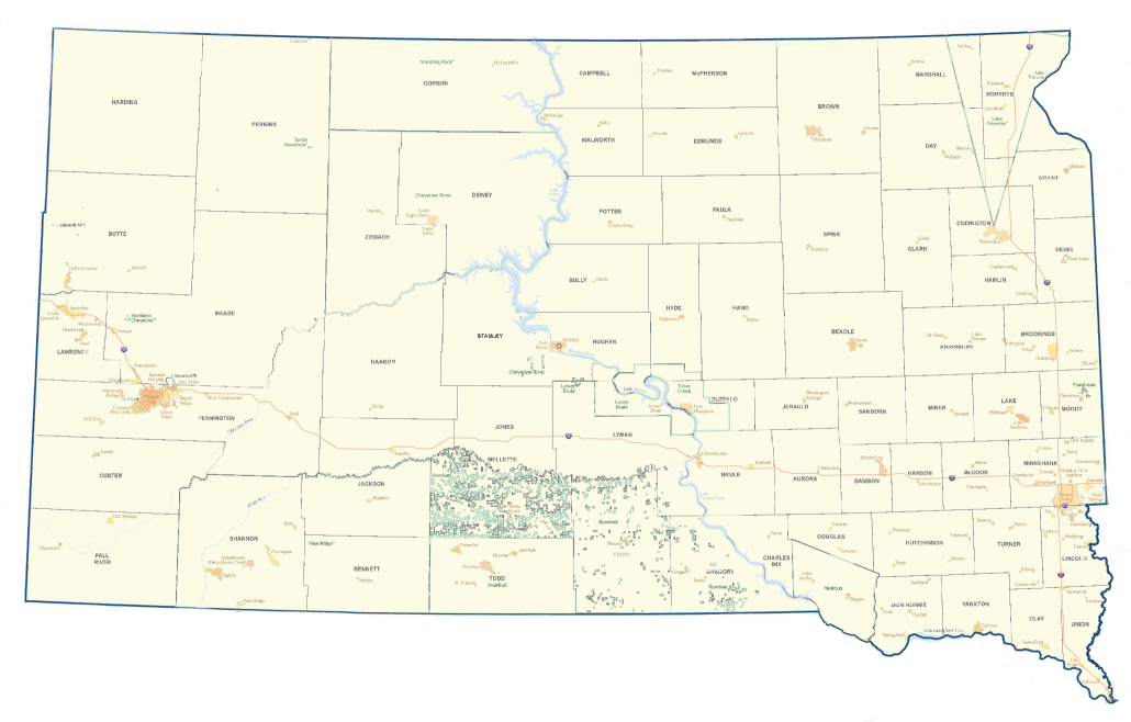 colorstatemapnoedge South Dakota Home Builders Association