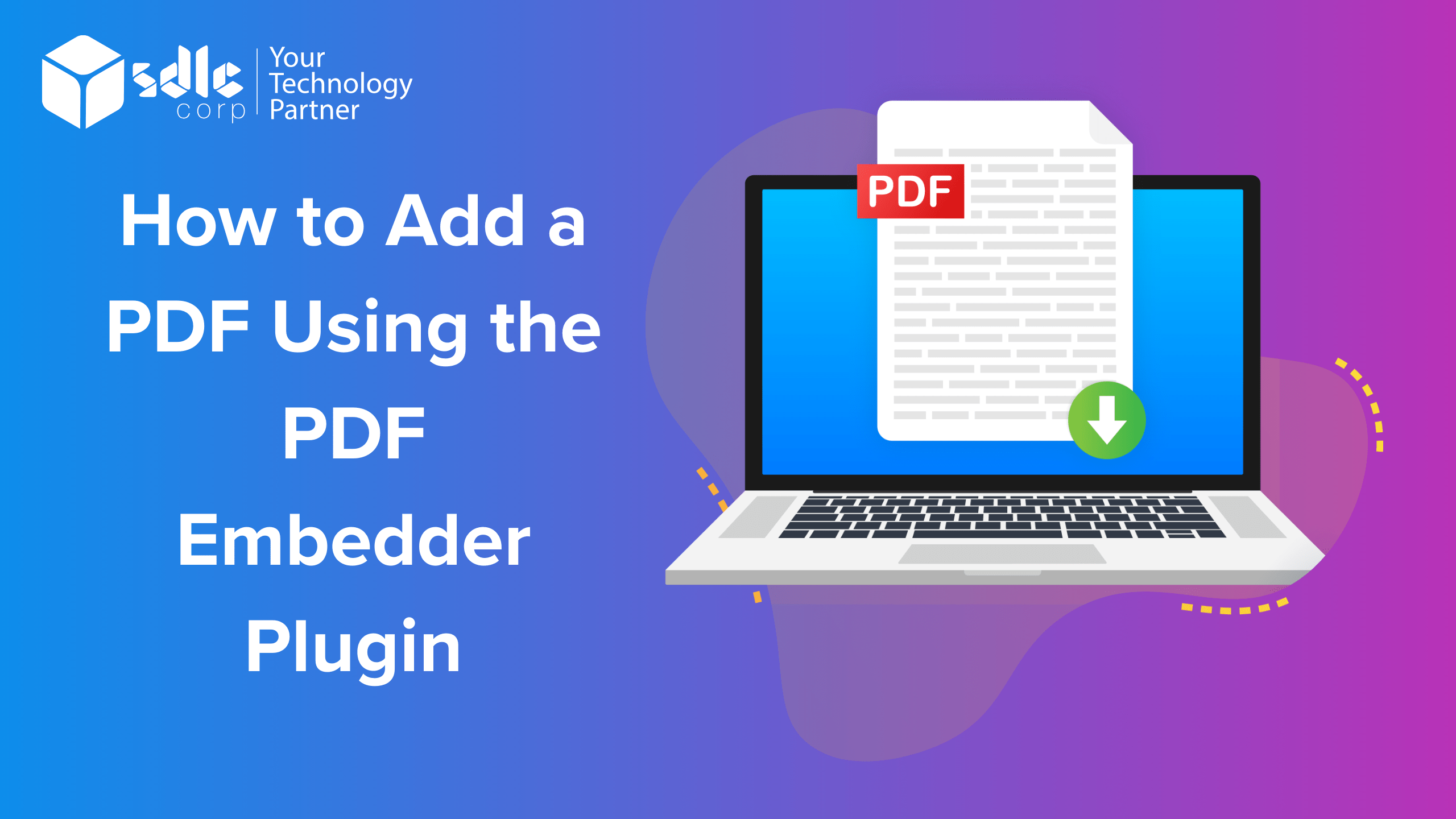 How to Add a PDF Using the PDF Embedder Plugin SDLC Corp