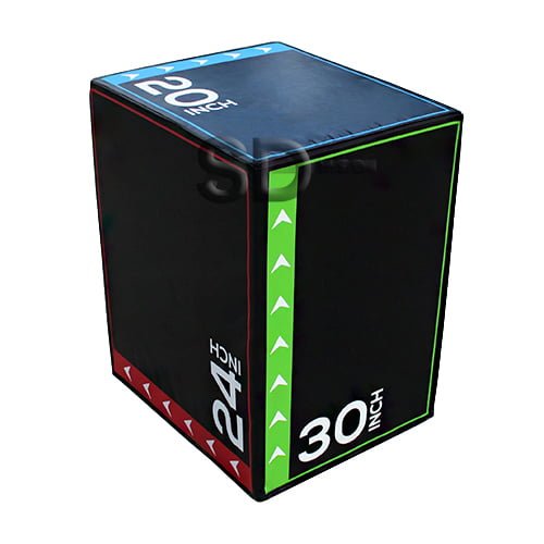 Cajón Crossfit Polimétrico Pro Espuma Alta Densidad 3 Alturas SD MED