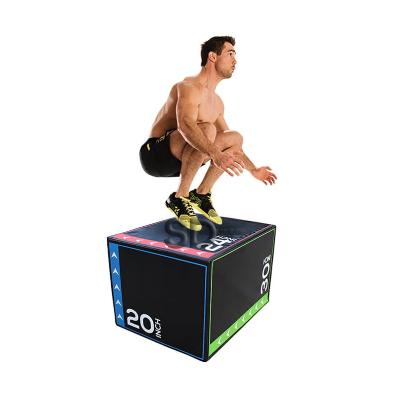 Cajón Crossfit Polimétrico Pro Espuma Alta Densidad 3 Alturas SD MED