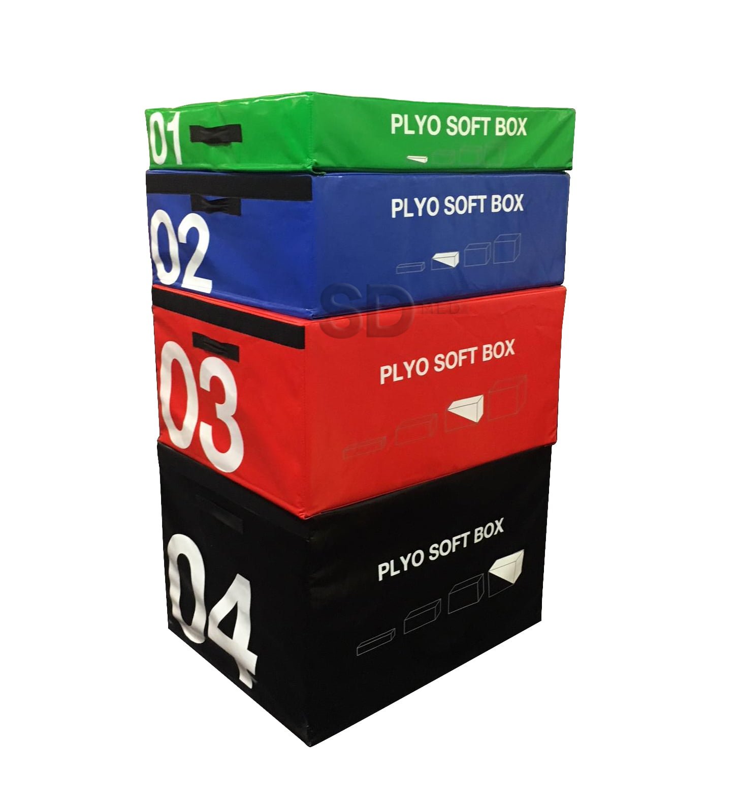 Cajones de salto Crossfit de espuma profesionales Set 4x SD MED