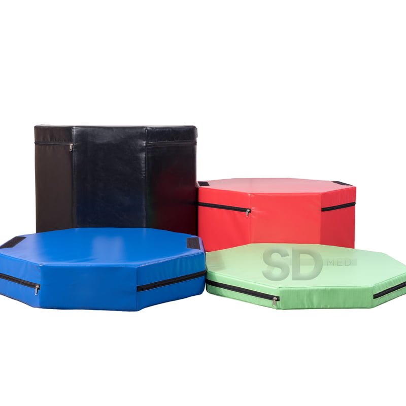 Cajones Octagonales Plyo de Espuma Profesionales Set 4x Crossfit SD MED