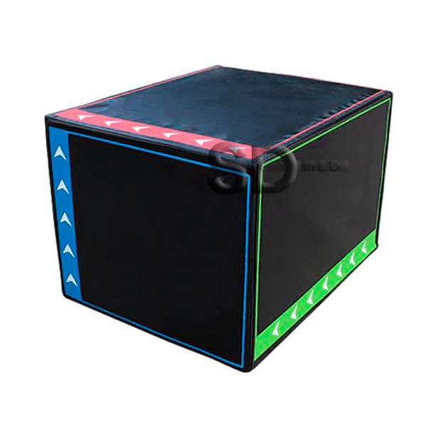 Cajón Crossfit Polimétrico Pro Espuma 40x50x65cm Alta Densidad 3 Alturas SD MED