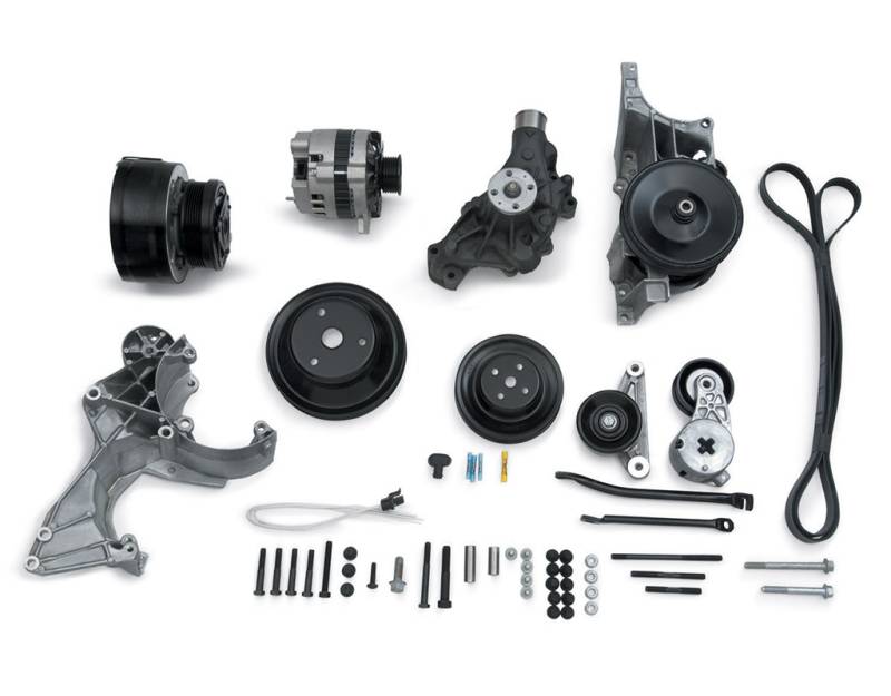 Small Block Chevy Front Serpentine Drive Kit with A/C