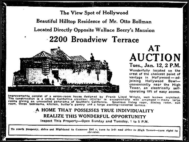 Otto Bollman house Wright Chat