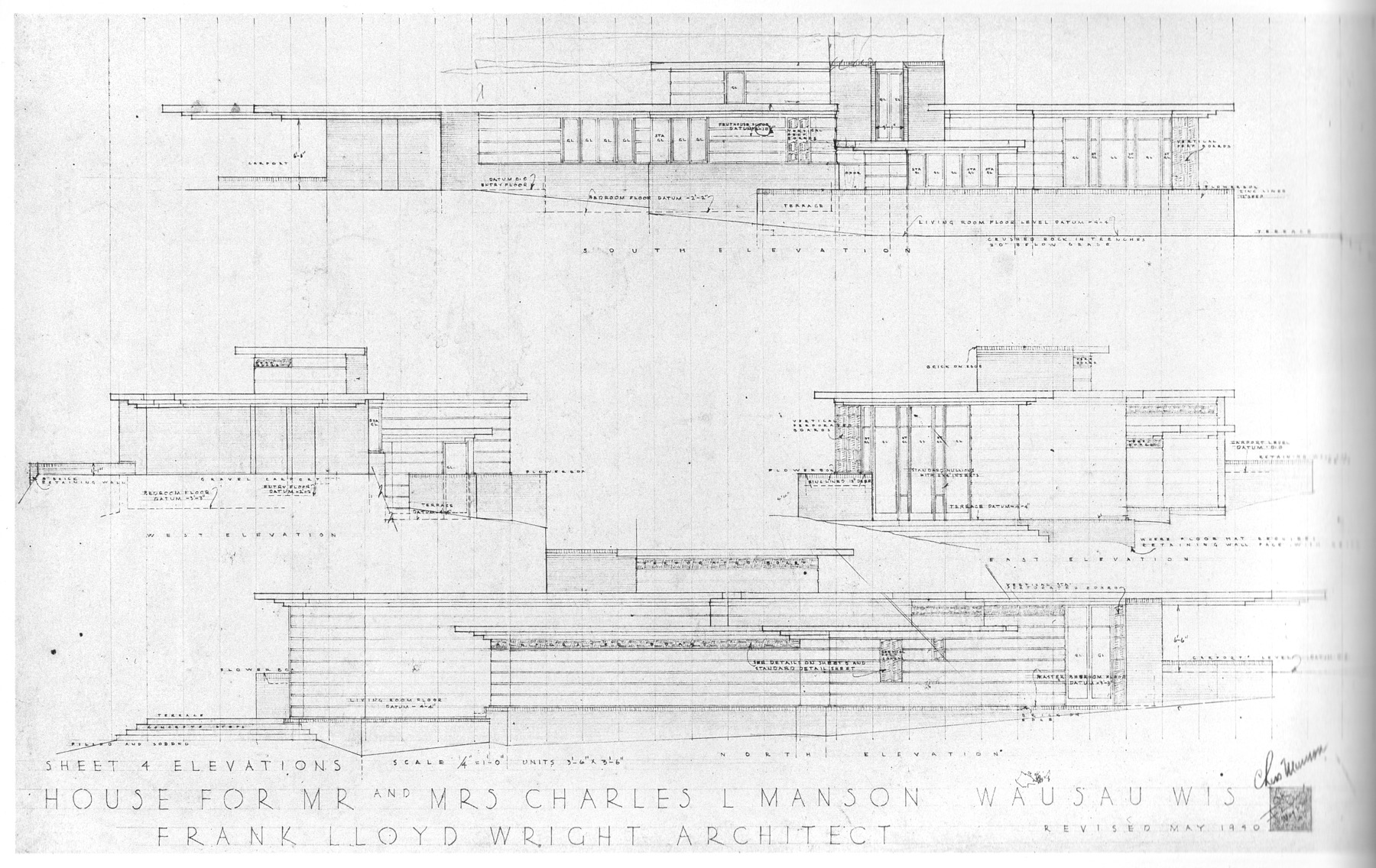 For sale Charles and Dorothy Manson house Wright Chat
