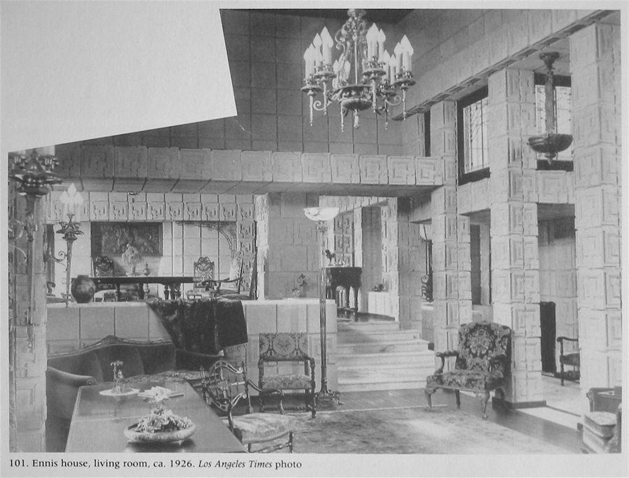 Ennis House Floor Plan Frank Lloyd Wright auction has L.A. connection