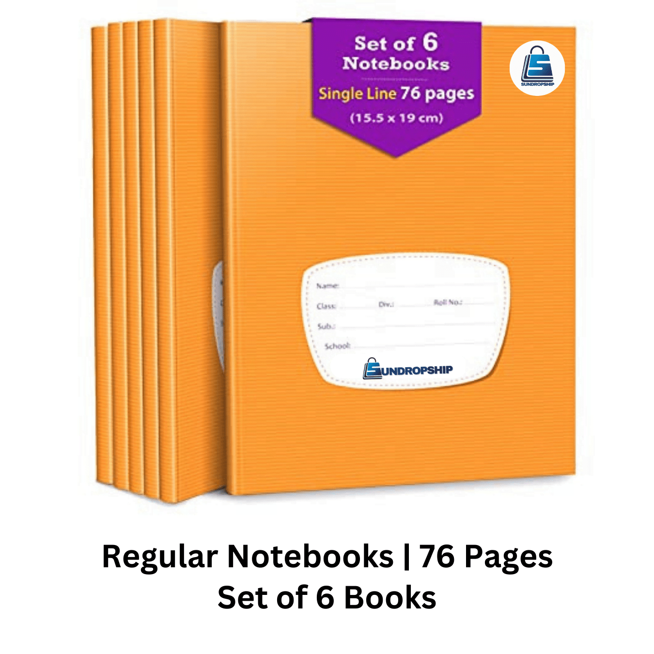 SUNDROPSHIP Single Line A4 Long Book 76 Ruled Pages 20 cm x 28 cm Approx Writing Book for