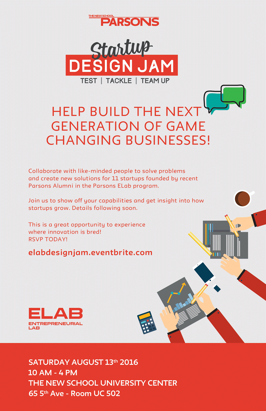 MS SDM AUG 13 Startup Design Jam with Parsons ELab MS Strategic Design & Management