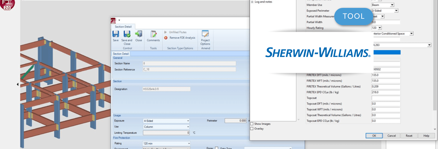 SherwinWilliams FIRETEX Design Estimator (FDE) V2 SDS2 Plugin