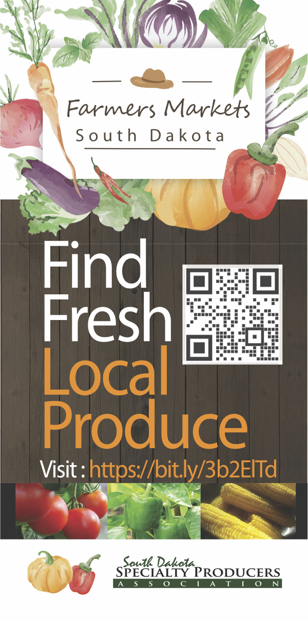 Farmers Market Rack Card to Appear at S.D. Tourist Sites South Dakota
