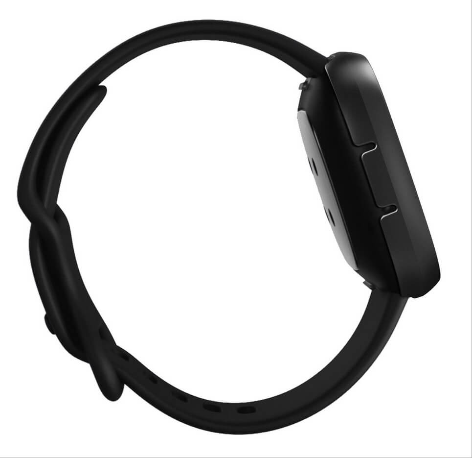 SDTEK Case for Fitbit Versa 3 Screen Protector Cover Black