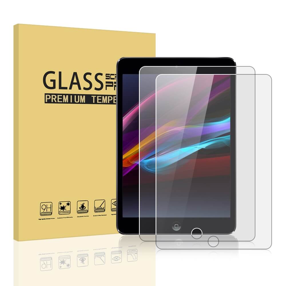 SDTEK 2x Tempered Glass Screen Protector for Apple iPad 9.7 / iPad Air