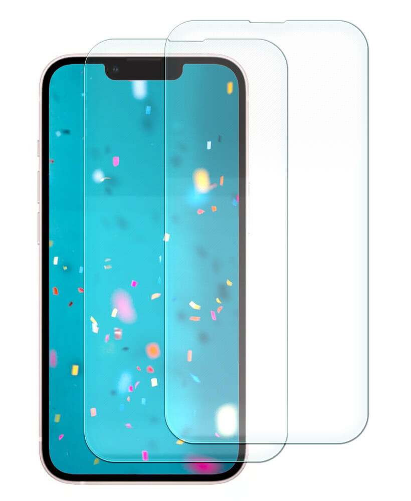 SDTEK 2x Tempered Glass Screen Protector for iPhone 14 / 13 / 13 Pro