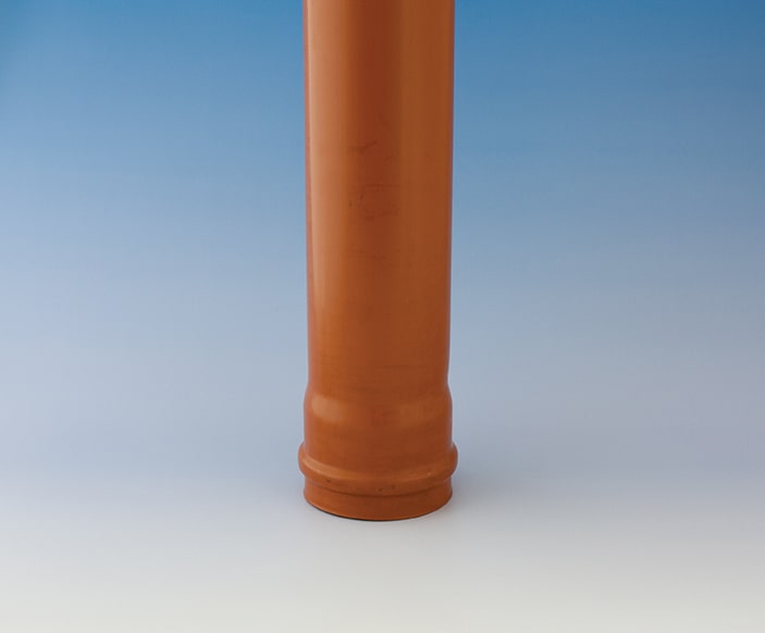 160mm Brown Underground Single Socket Pipe 3m S&D Timber