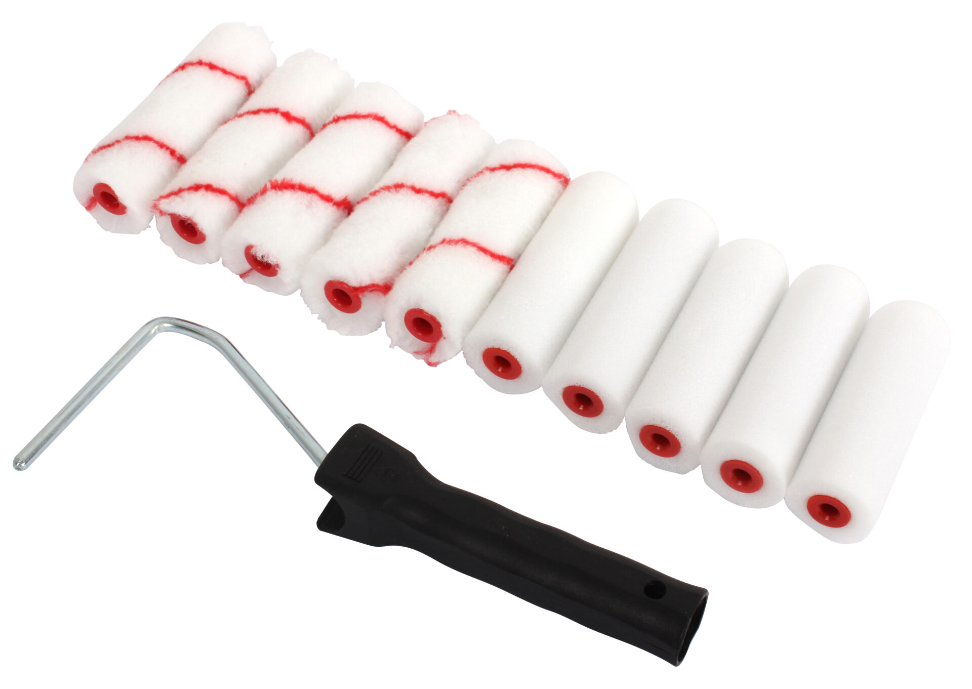 ProDec Contractor 4" Assorted Mini Rollers & Frame 10pk S&D Timber