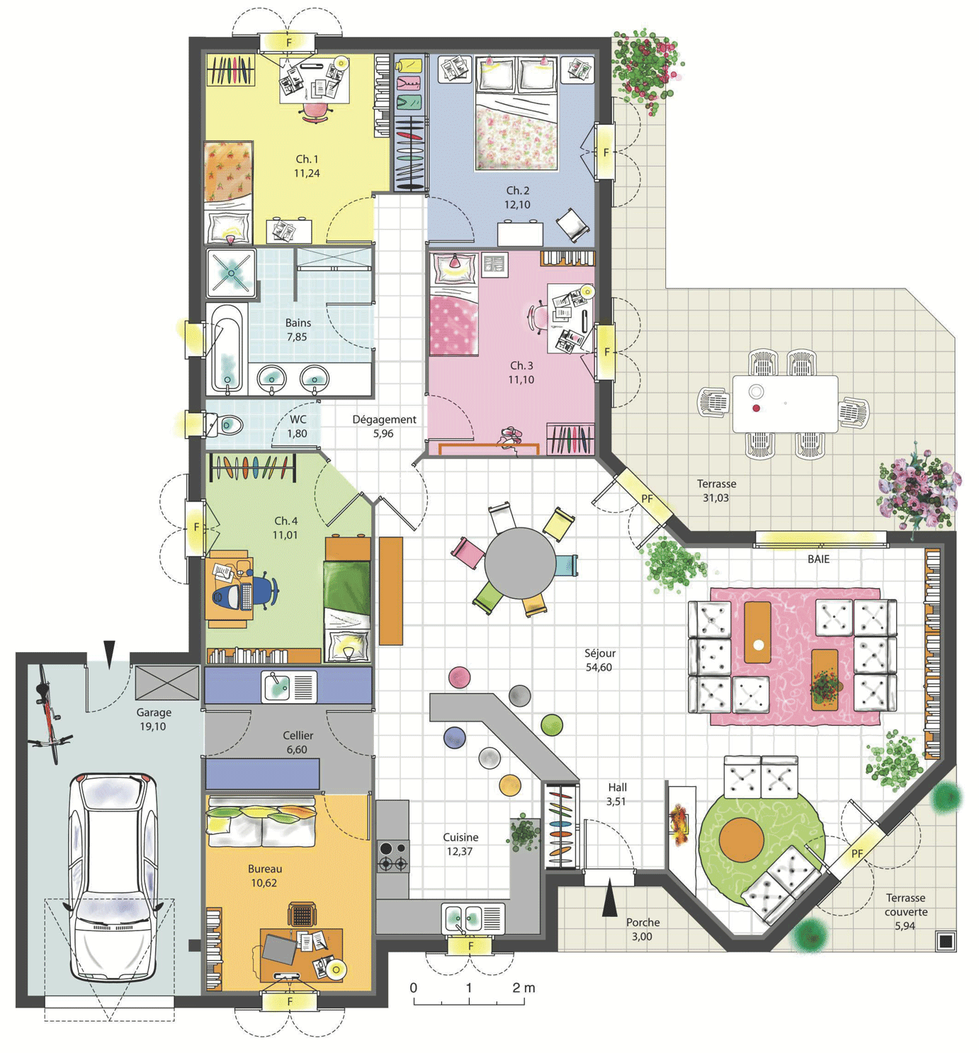 Plan d'architecture maison par xortix OpenClassrooms