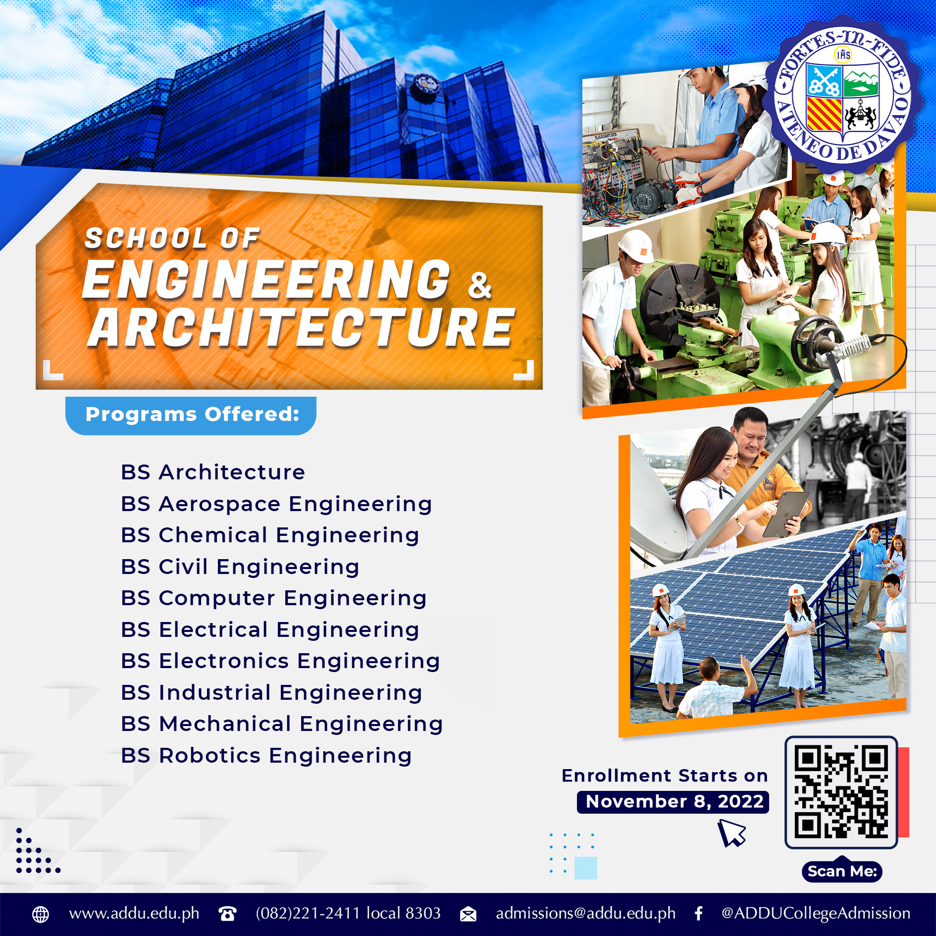Enroll Now at AdDU School of Engineering and Architecture! School of