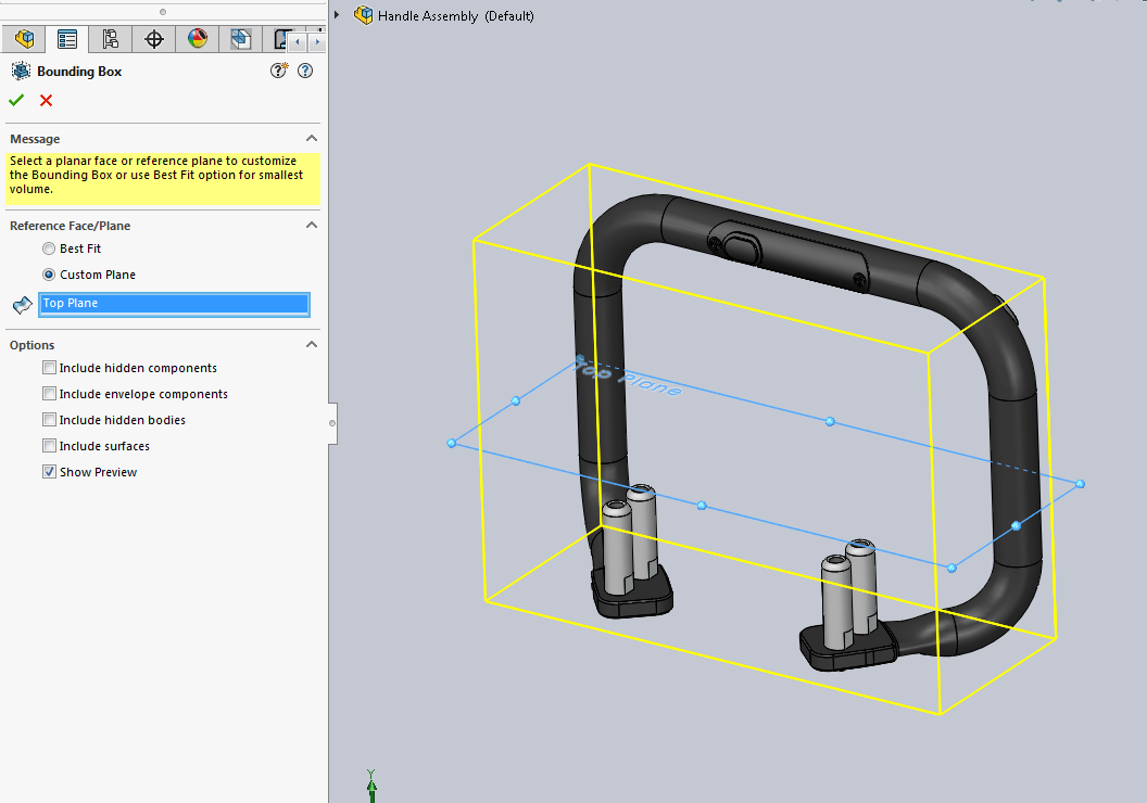 Using Bounding Box to get Overall Dimensions Immediately